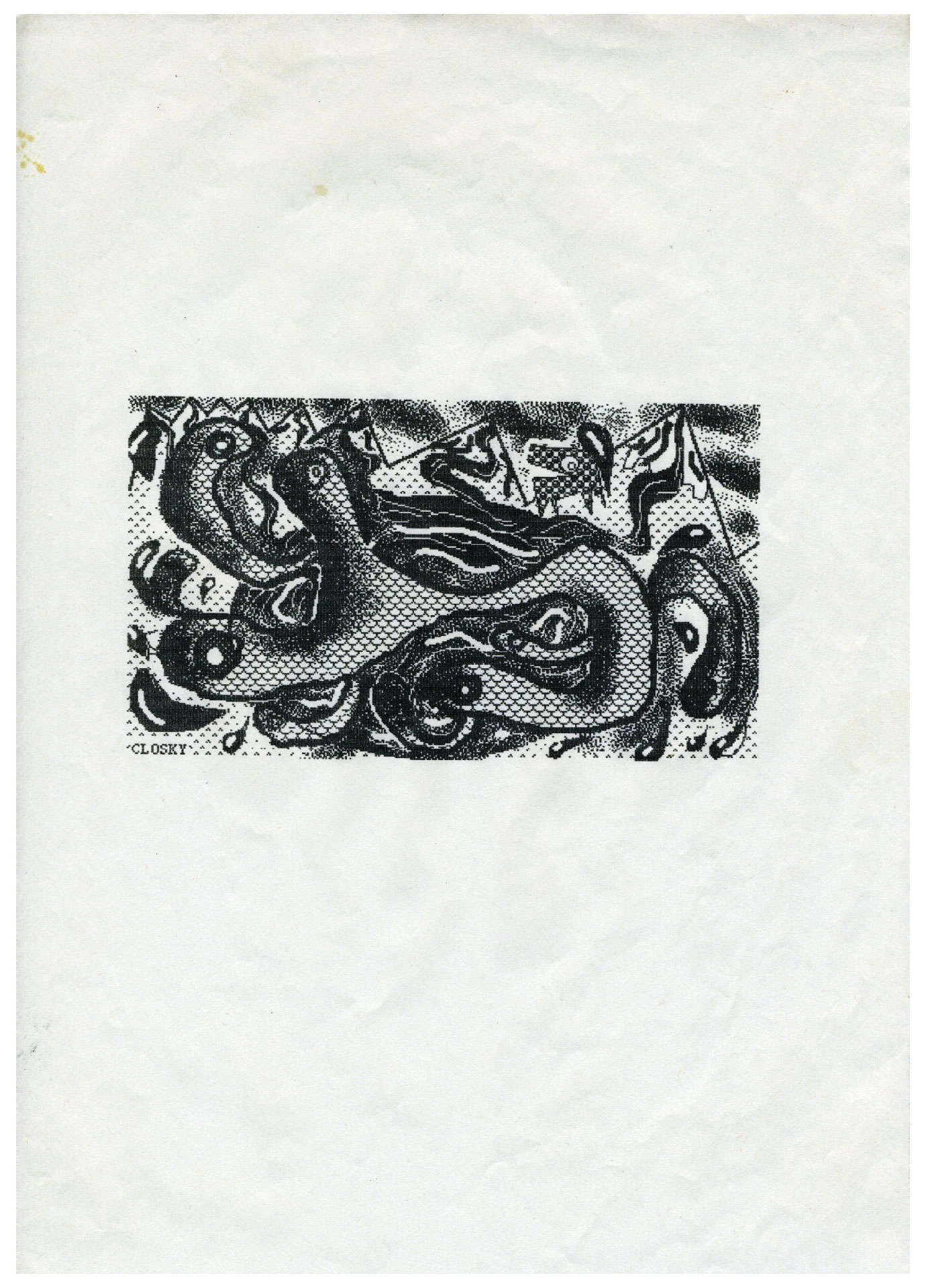 Claude Closky, ‘Untitled (6),’ 1984, computer drawing, 29,7 x 21 cm.